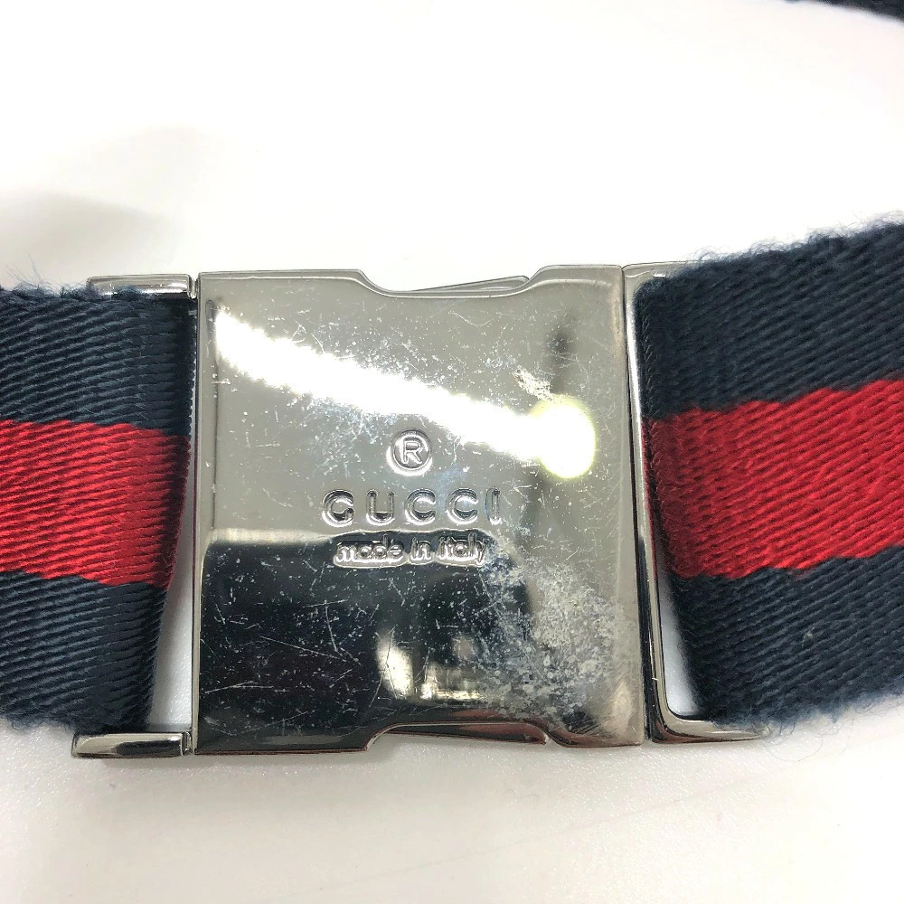 Gucci Belt Bag Bum Body Leather GG Waist Red Canvas Logo Crossbody - Picture 9 of 15